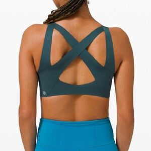 Lululemon Enlite Bra Zip Front High Support Submarine 36C